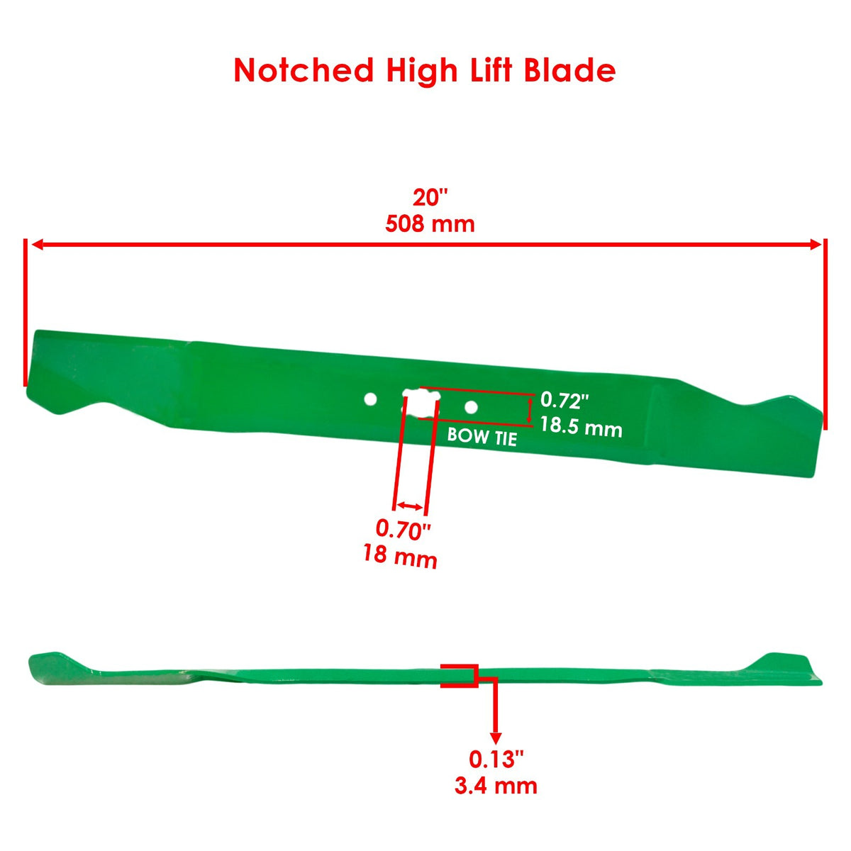 High Lift Blade for MTD 20 in Deck (2010–2014)