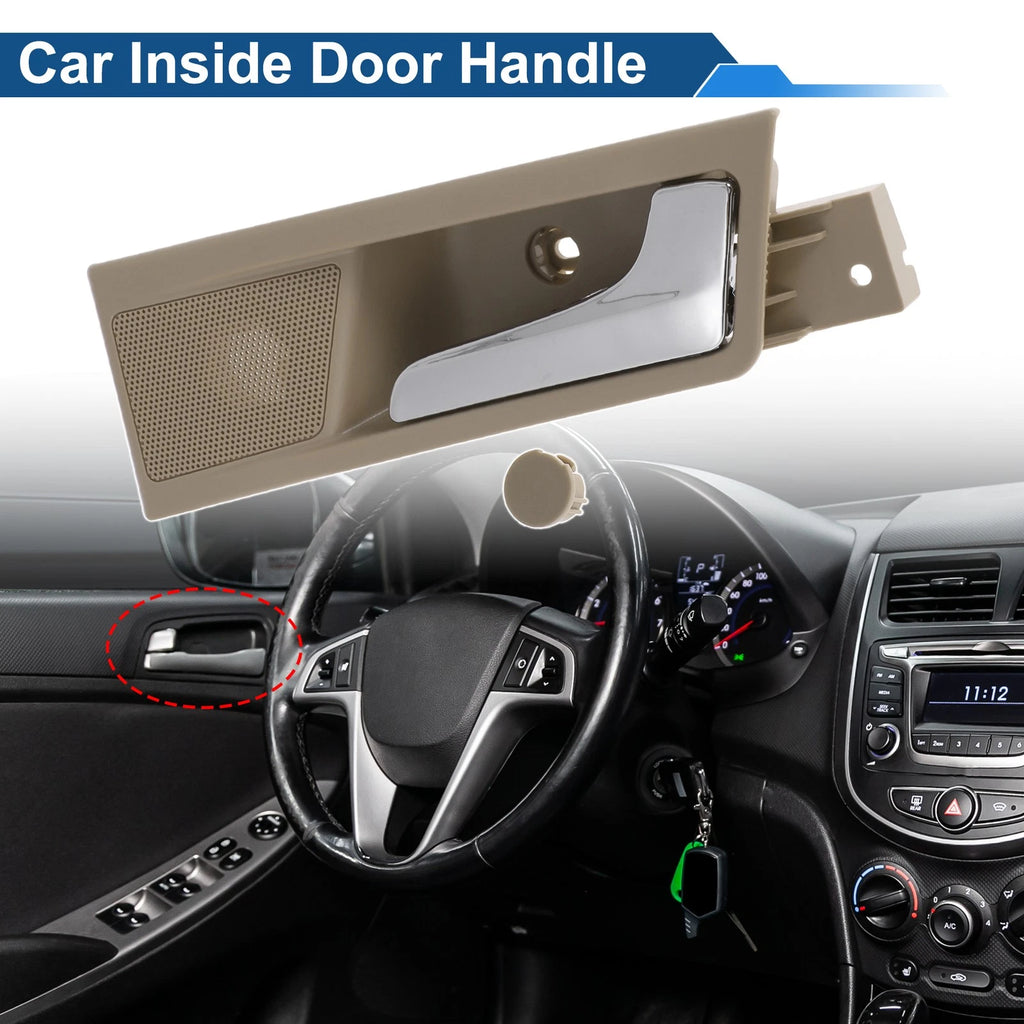 Rear Right Passenger Side Interior Door Handle for Roewe 350 (2012–2015) Beige Chrome