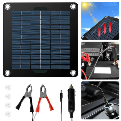 Solar Panel Kit for Motorcycles (Portable, Long Lasting)
