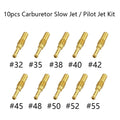 10pcs Carburetor Slow Pilot Jet Kit for PWK Keihin OKO CVK (#32-#55)