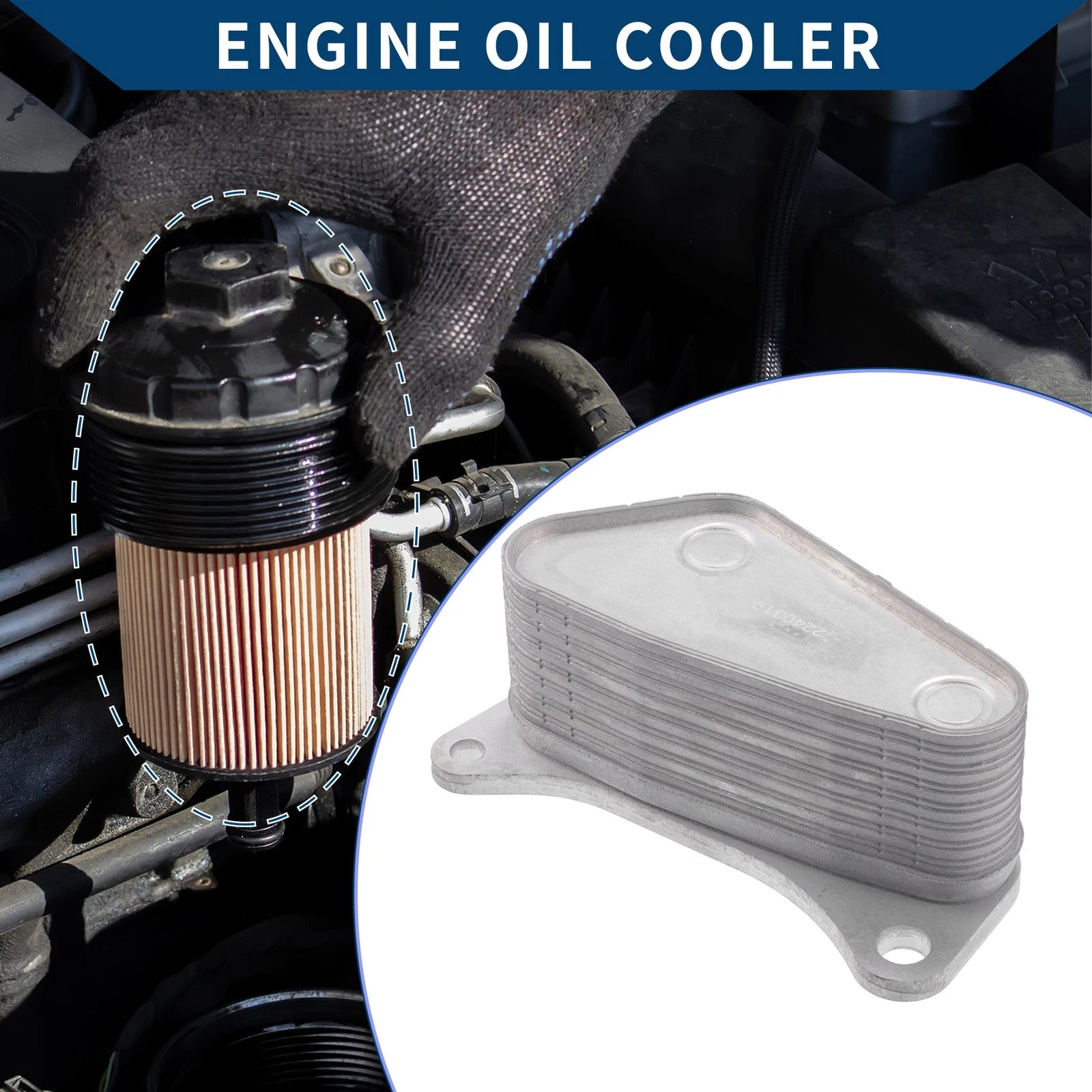 Engine Oil Cooler for GMC Terrain (2018–2023) Replacement Transmission Cooler