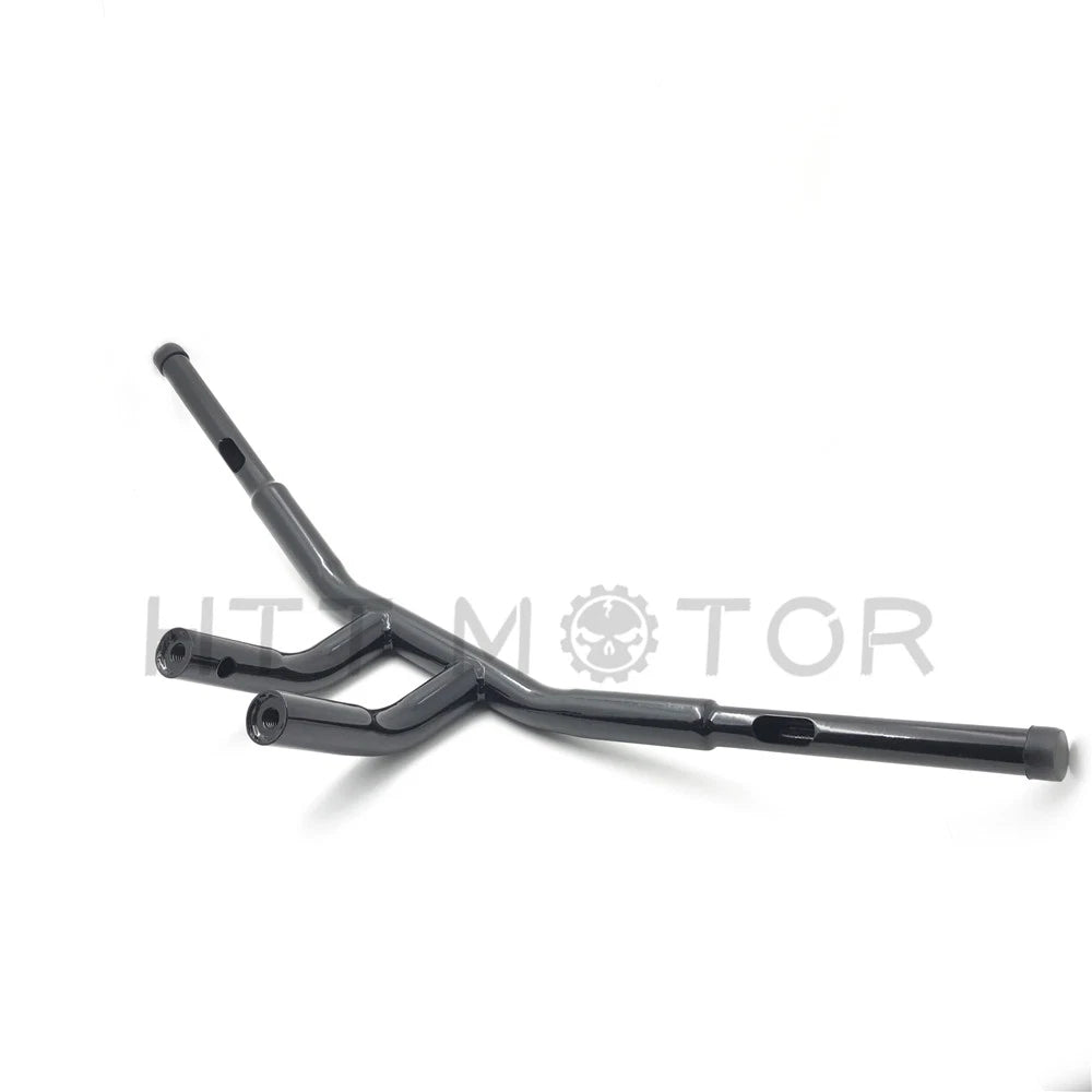 1-1/4" Flat Black 6" T-Bar Handlebars for Harley FLS FLSS FLST (2000–2017)