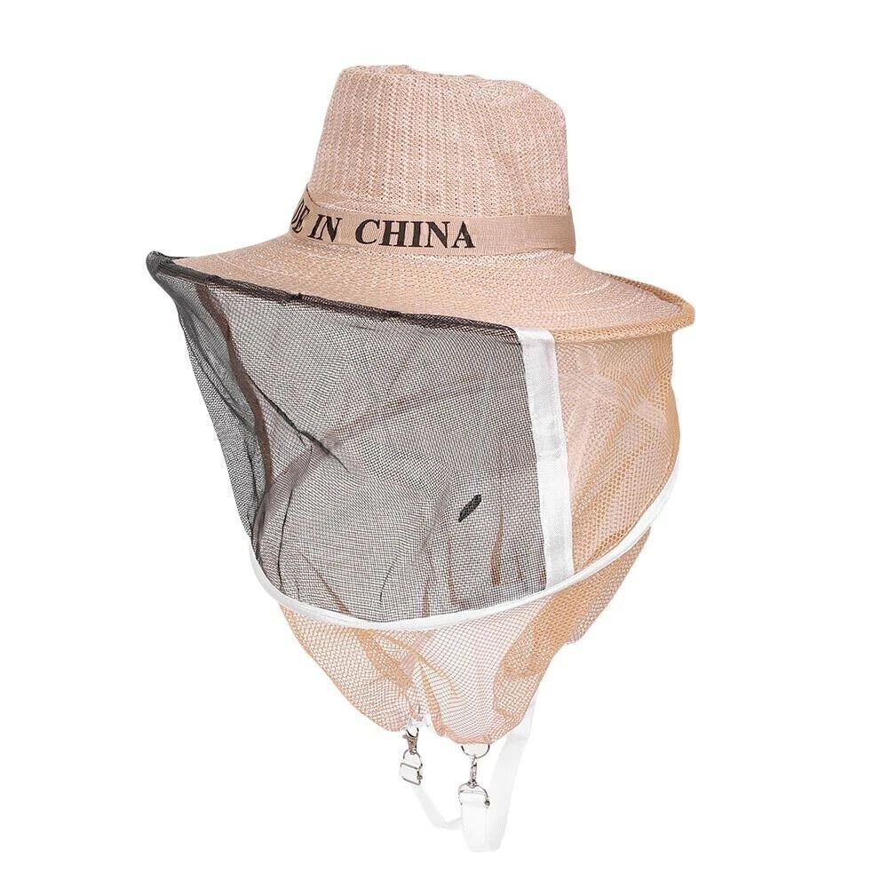 Beekeeping Cowboy Hat with Mosquito Net Veil Head Protector