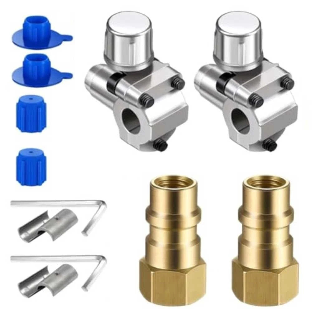 R134a Adapter Hose Connector for Vehicle Use - Tool-free Installation