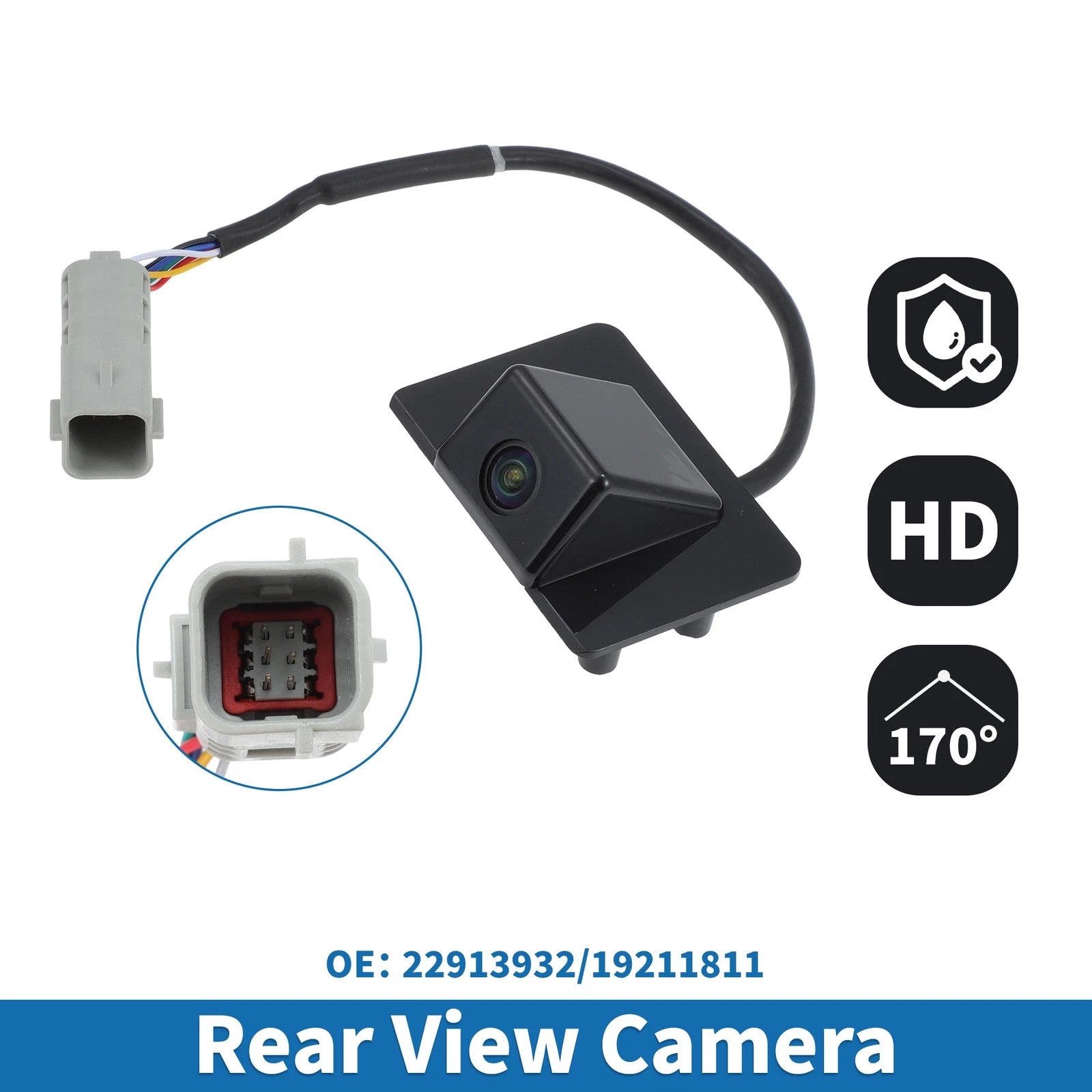 Rear View Camera Replacement for Chevy Tahoe Suburban 1500 2500 2009-2014