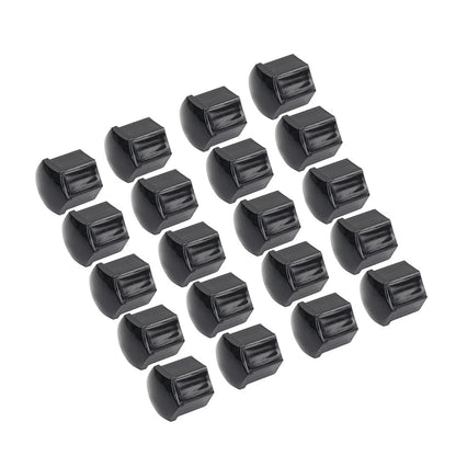 20Pcs 19mm Black Wheel Lug Nut Bolt Cover Caps with Tool for Universal Fit