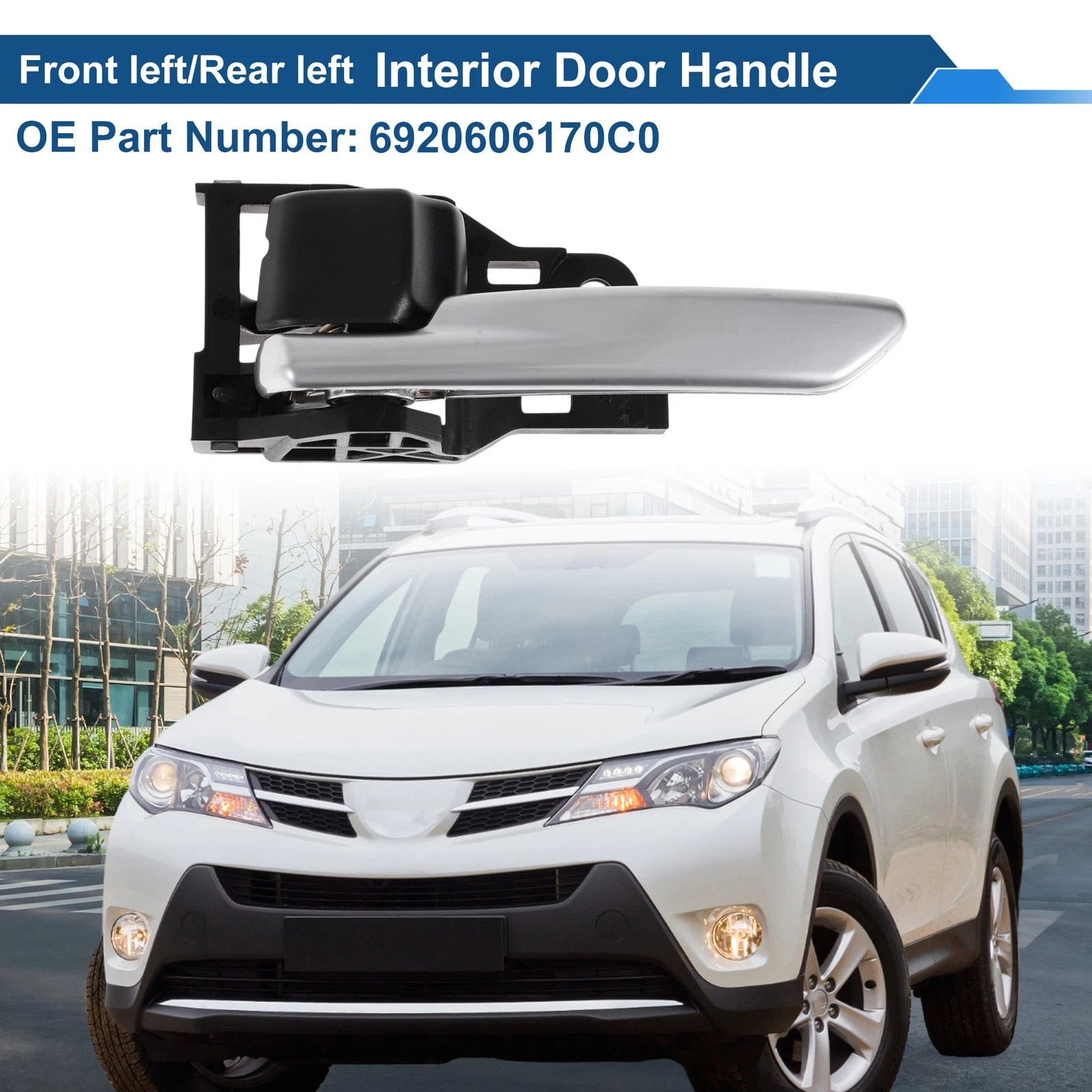 Front Passenger Side Interior Door Handle Replacement for Toyota Rav4 (2019–2022)