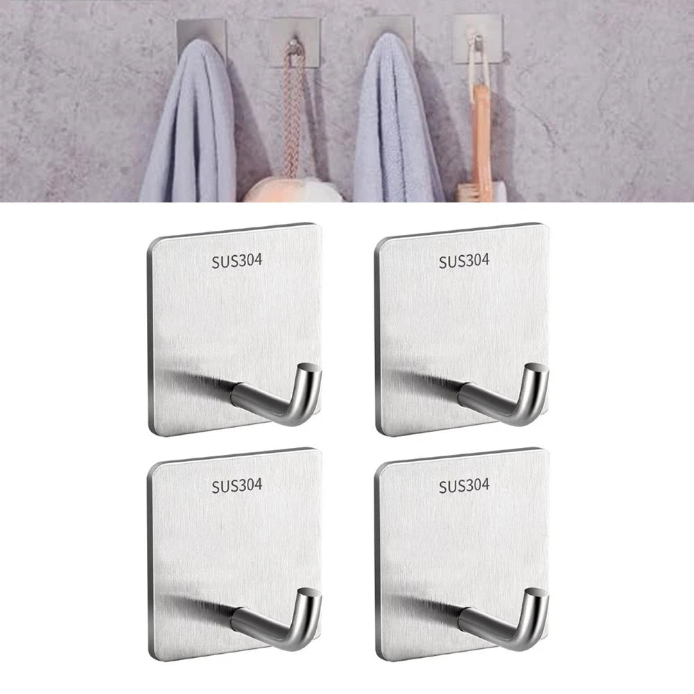 Stainless Steel Hooks for Effortless Installation (Waterproof, Rustproof)