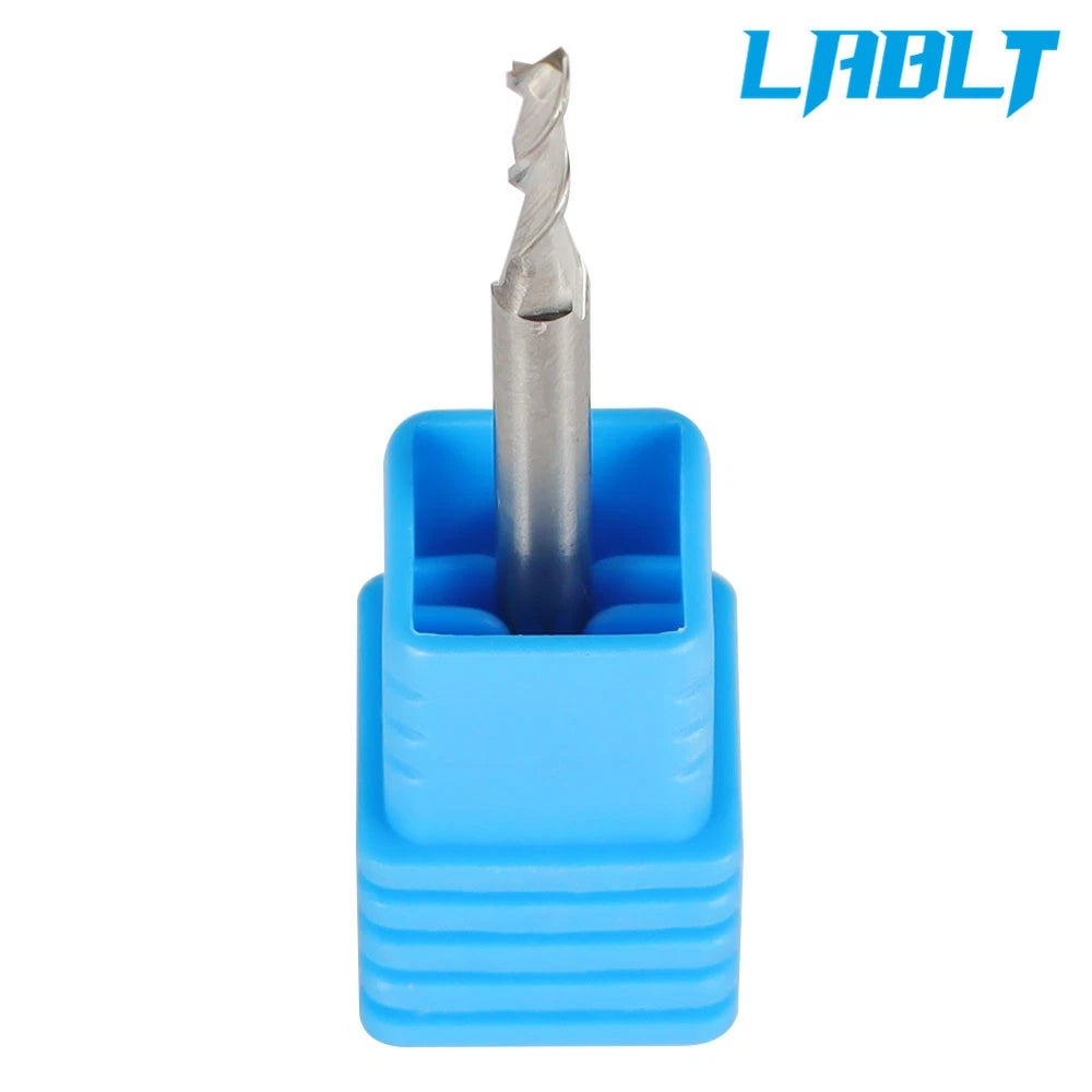 2X 2mm 1/8" Shank Down Cut Carbide End Mill (LABLT)