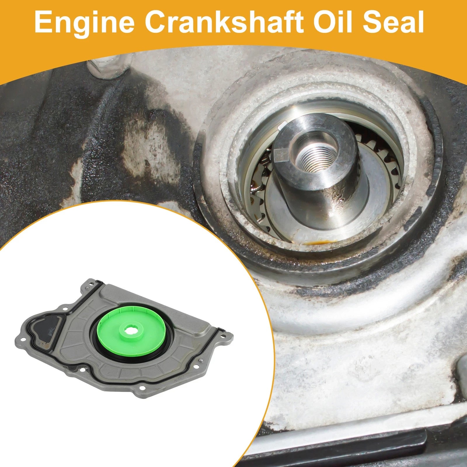1 Pc Rear Crankshaft Oil Seal with Flange for Dodge Durango (2016–2017)