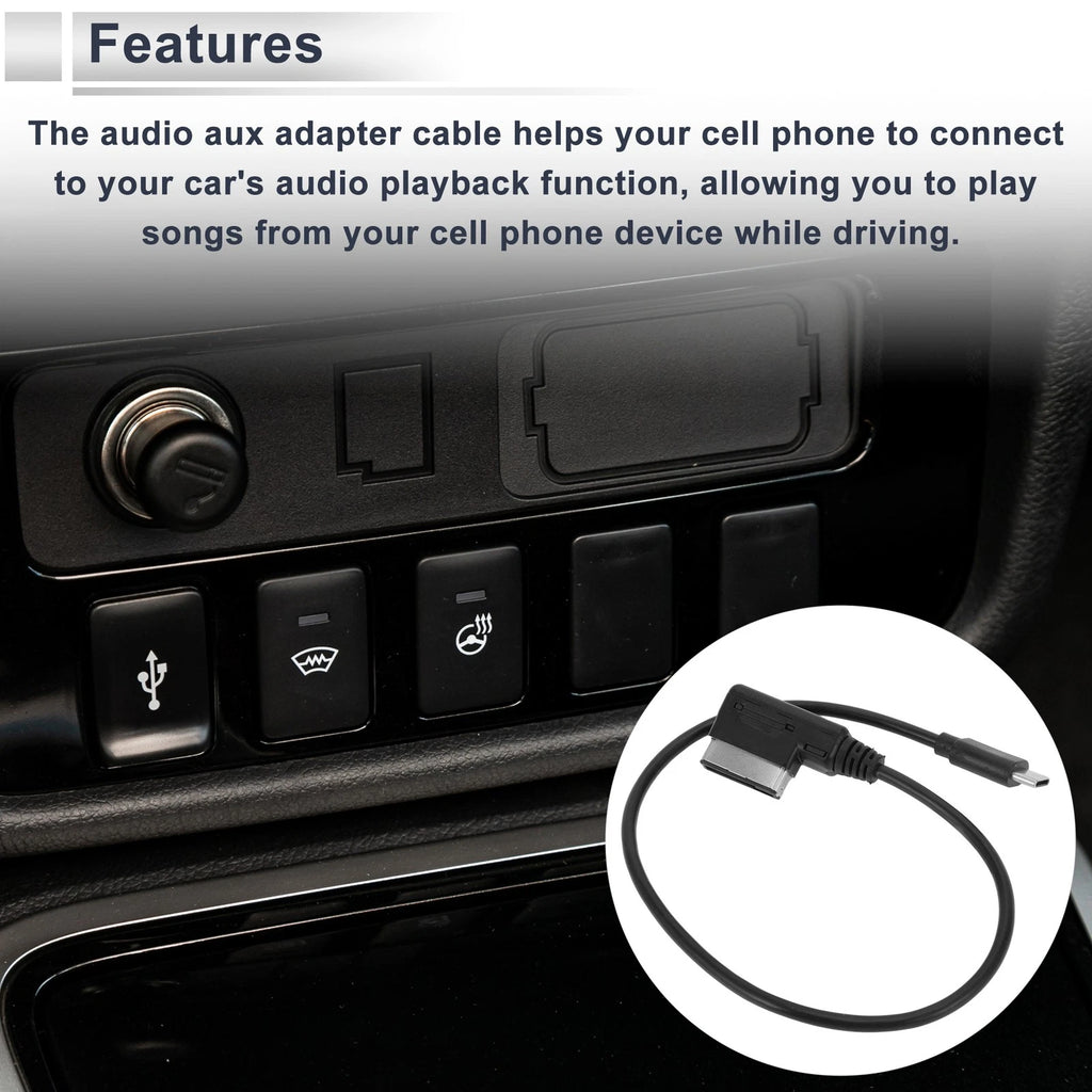Aux Adapter Cable Audio Wire for Audi A3 (2014–2020)