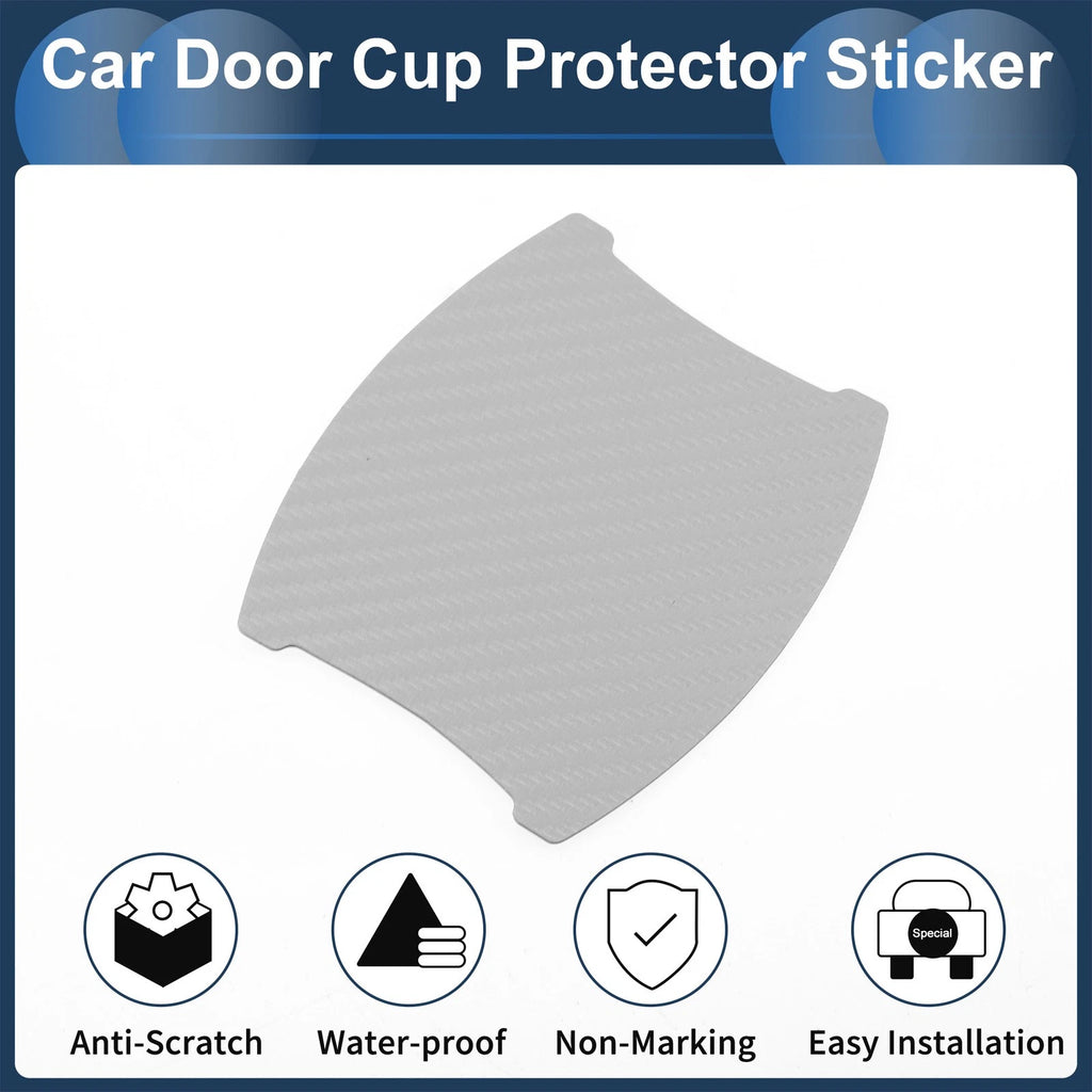 3D Car Door Handle Scratch Protector for Universal Vehicles (84x94mm)