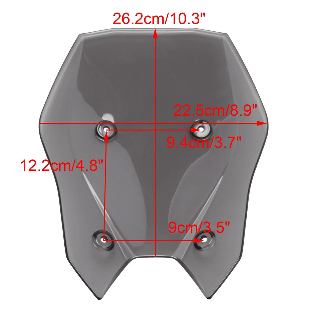 Windshield Windscreen for Kawasaki Z900 (2025–2026) Gray