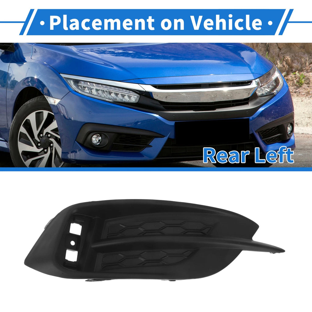 Rear Left Fog Light Grill Replacement for Honda Civic (2016–2021)