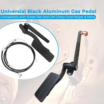 Universal Aluminum Gas/Throttle Pedal & Cable for Chevy (1955–1987)