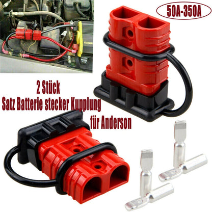 2X Battery Plug Coupling 50A-350A for Anderson Power Connection
