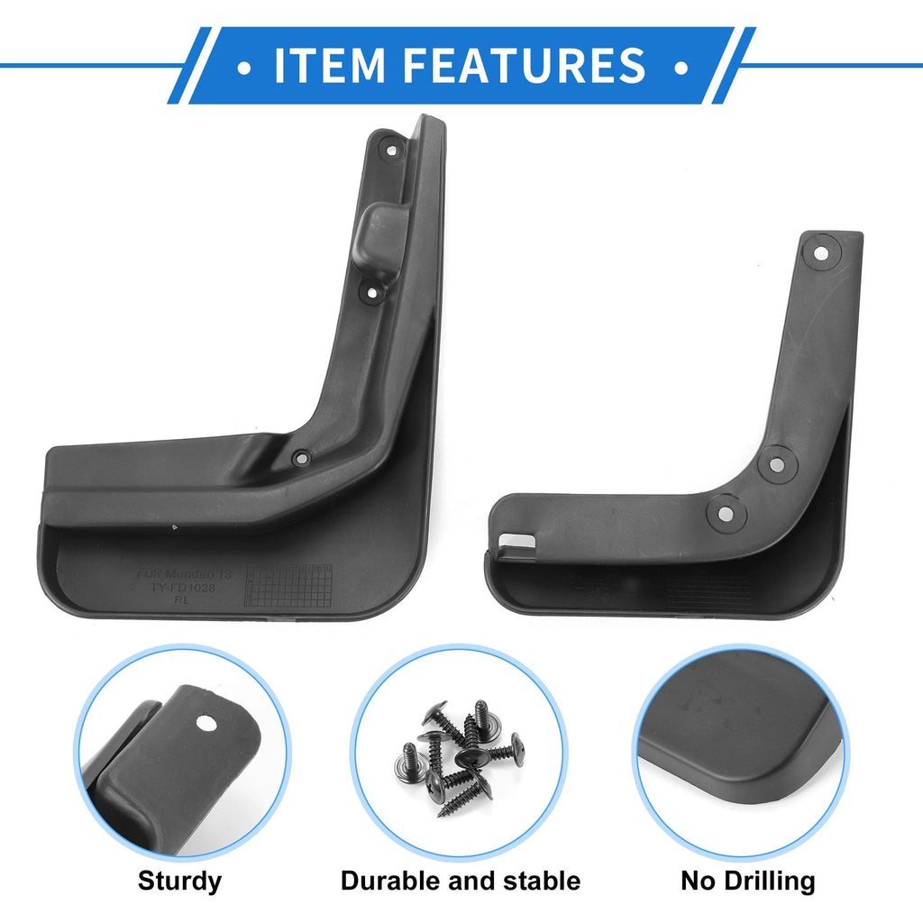 Mud Flap Splash Guard Set for Ford Mondeo MK5 (2013–2022)