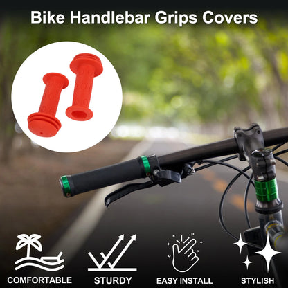 Bike Handlebar Grip Covers 95mm Lightweight for MTB (Orange) Pair (1)