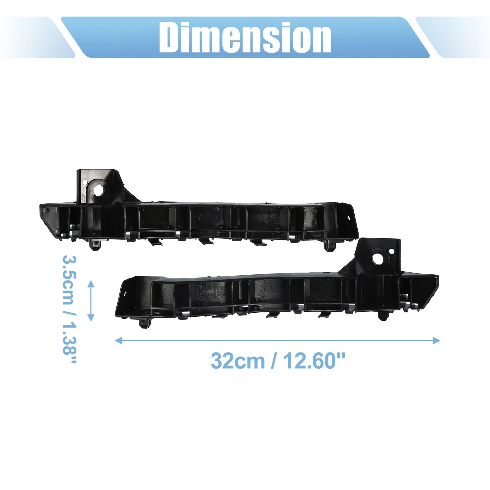 Front Bumper Mounting Support Bracket Pair for Subaru Forester (2011–2018)
