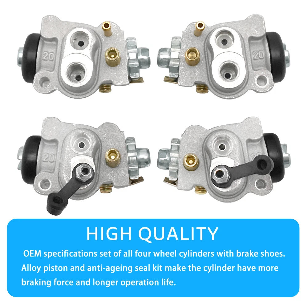 Front Brake Wheel Cylinders & Shoes Pin Kit for Honda Foreman TRX450 (1998–2004)