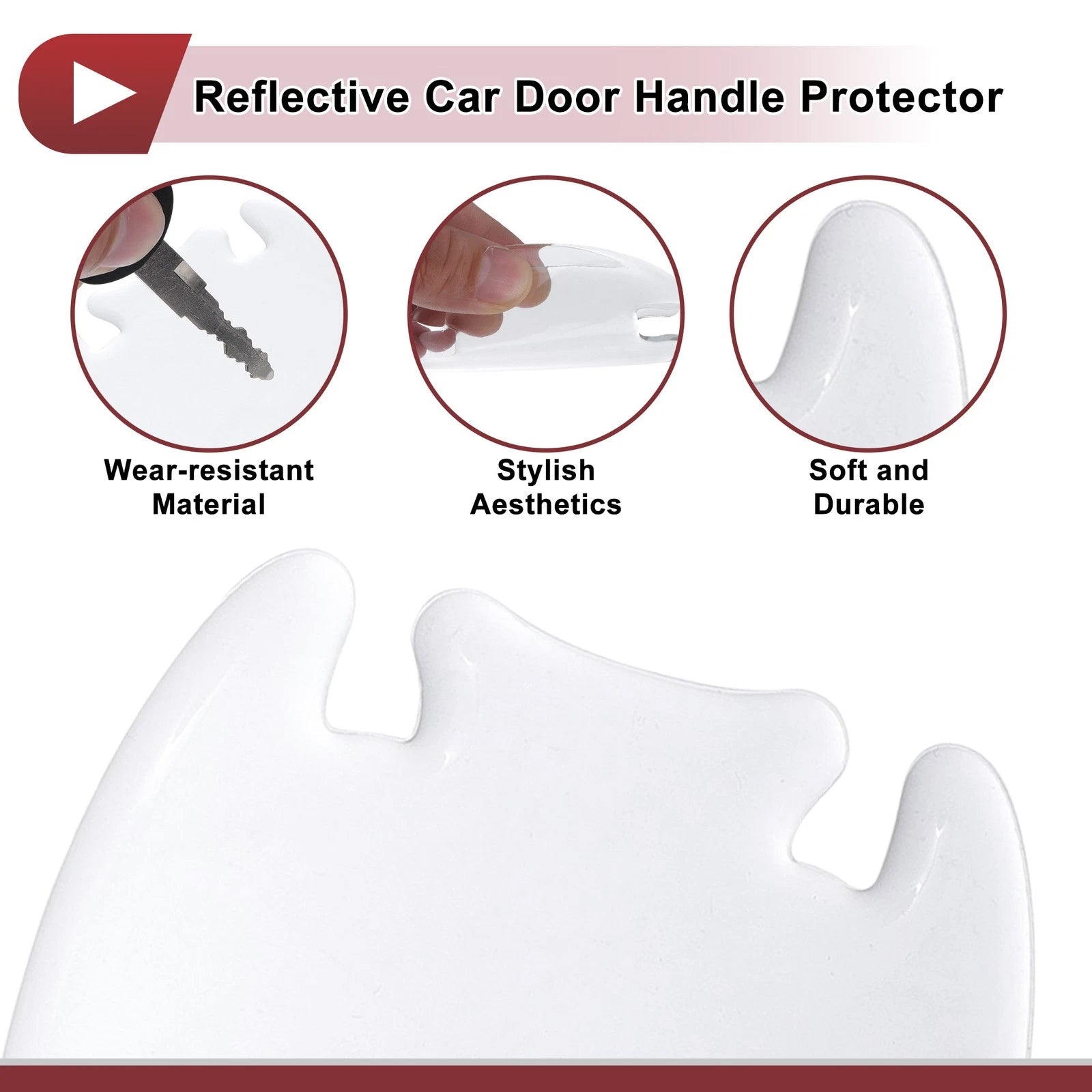 Reflective Car Door Handle Scratch Protector Film for