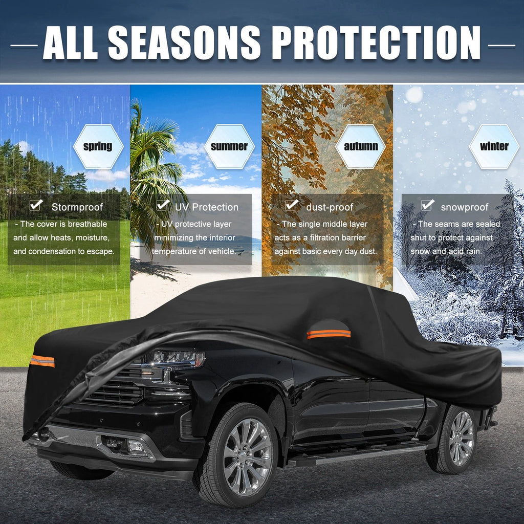 Waterproof Car Cover with Zipper for Chevy Silverado (2005–2020)
