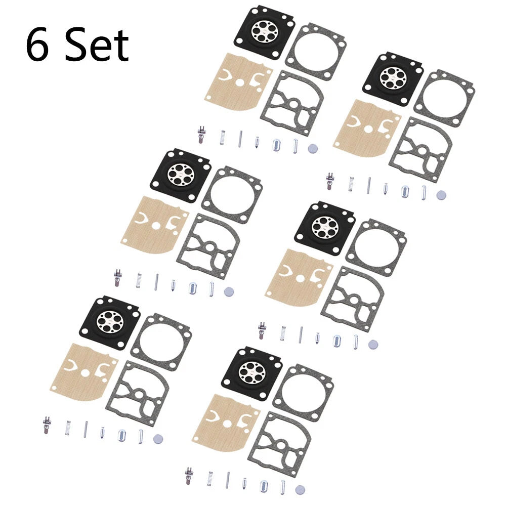 Set of 6 Carburetor Rebuild Kits for Stihl 017 018 MS180 MS170 (Zama RB-77 RB-66)