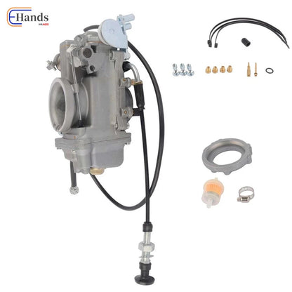 42mm Carburetor + Choke Cable for Harley Davidson Evo Twin Cam (HSR42 TM42-6)