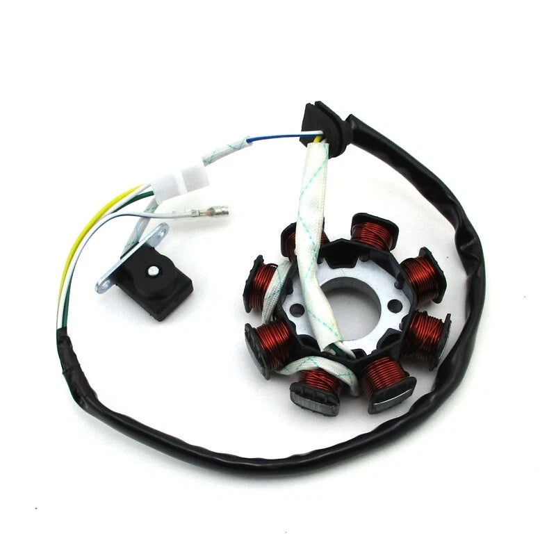 8 Coil Poles Magneto Stator for Chinese GY6 50cc Engine (2000–2023)