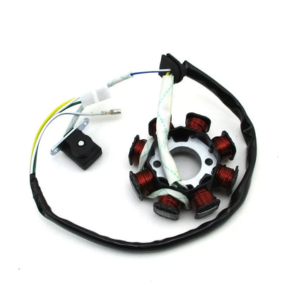 8 Coil Poles Magneto Stator for Chinese GY6 50cc Engine (2000–2023)