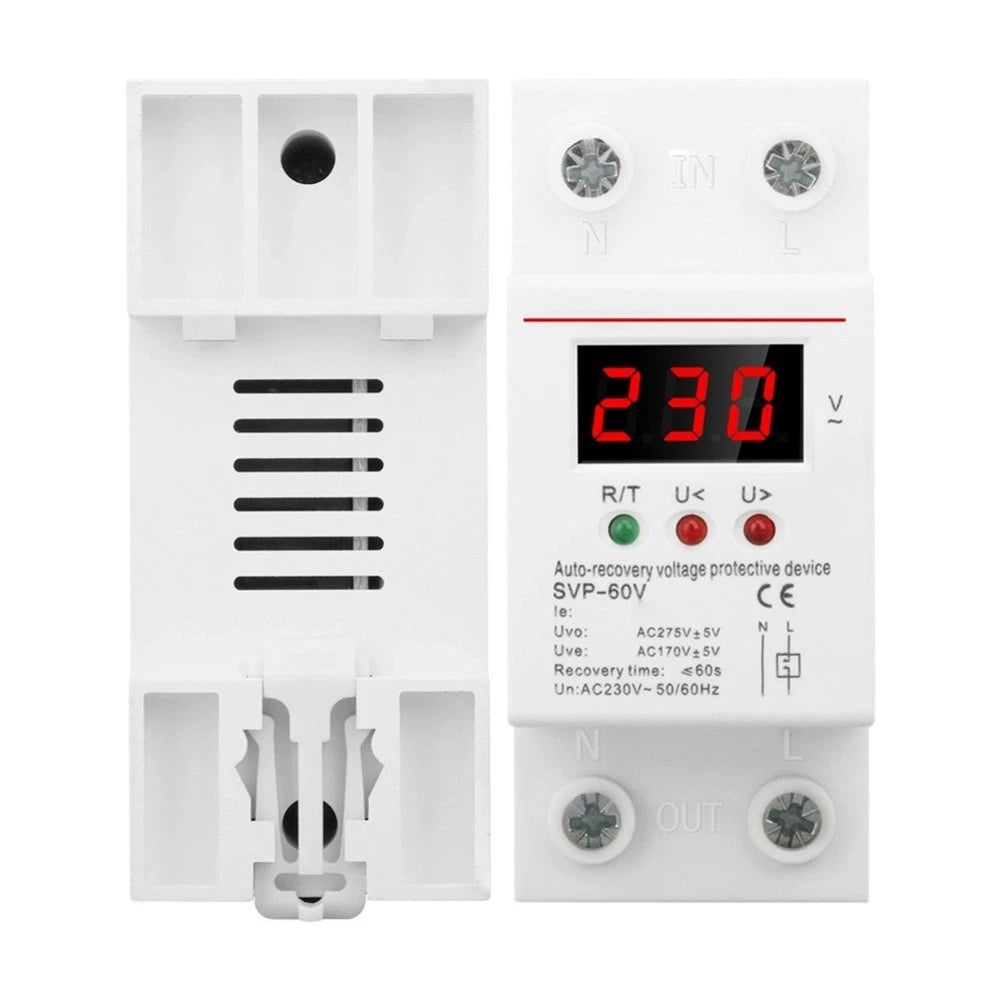 Voltage Relay Control 220V AC Circuit Breaker 40A Protector for