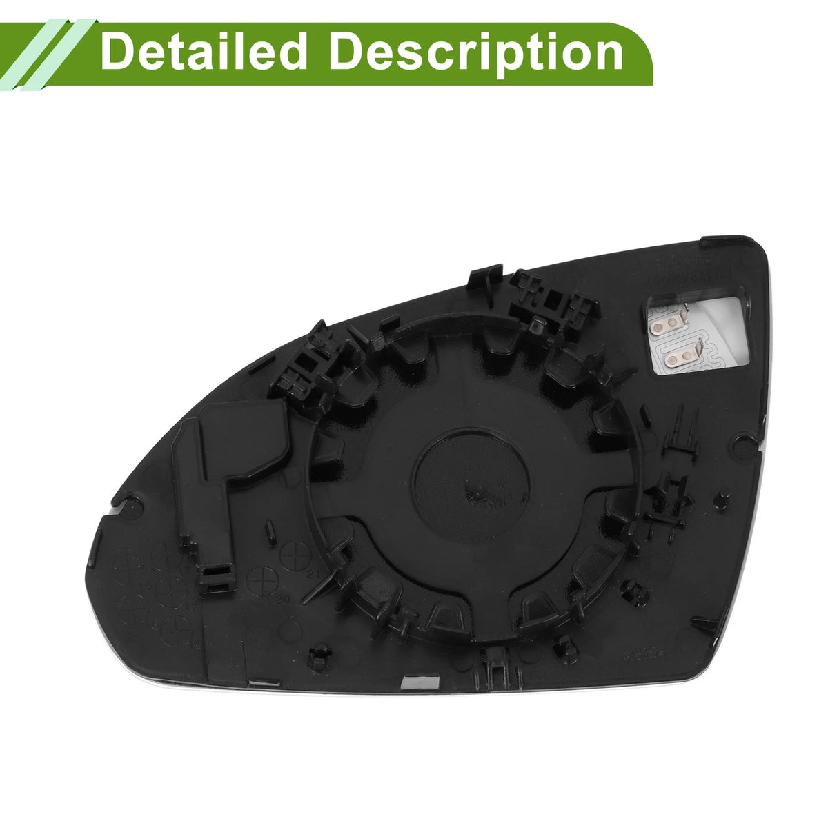 Right Heated Mirror Glass Replacement for Kia Optima (2011–2015) No. 87621D4000