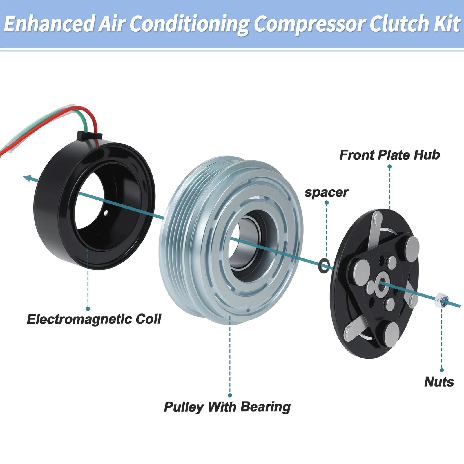 AC Compressor Clutch for Honda Fit (2007–2008) TRSE07