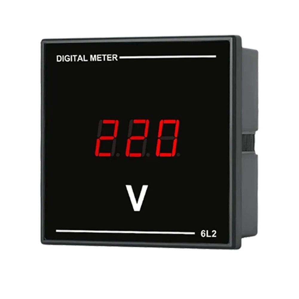 6L2 Digital LED Ammeter AC 50-500V Voltage Display Meter for Single Phase
