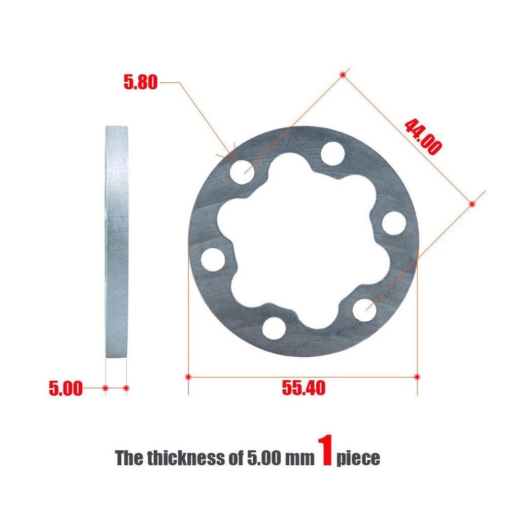 6-Hole Disc Washer Brake Gasket Spacer for Various Makes and Models