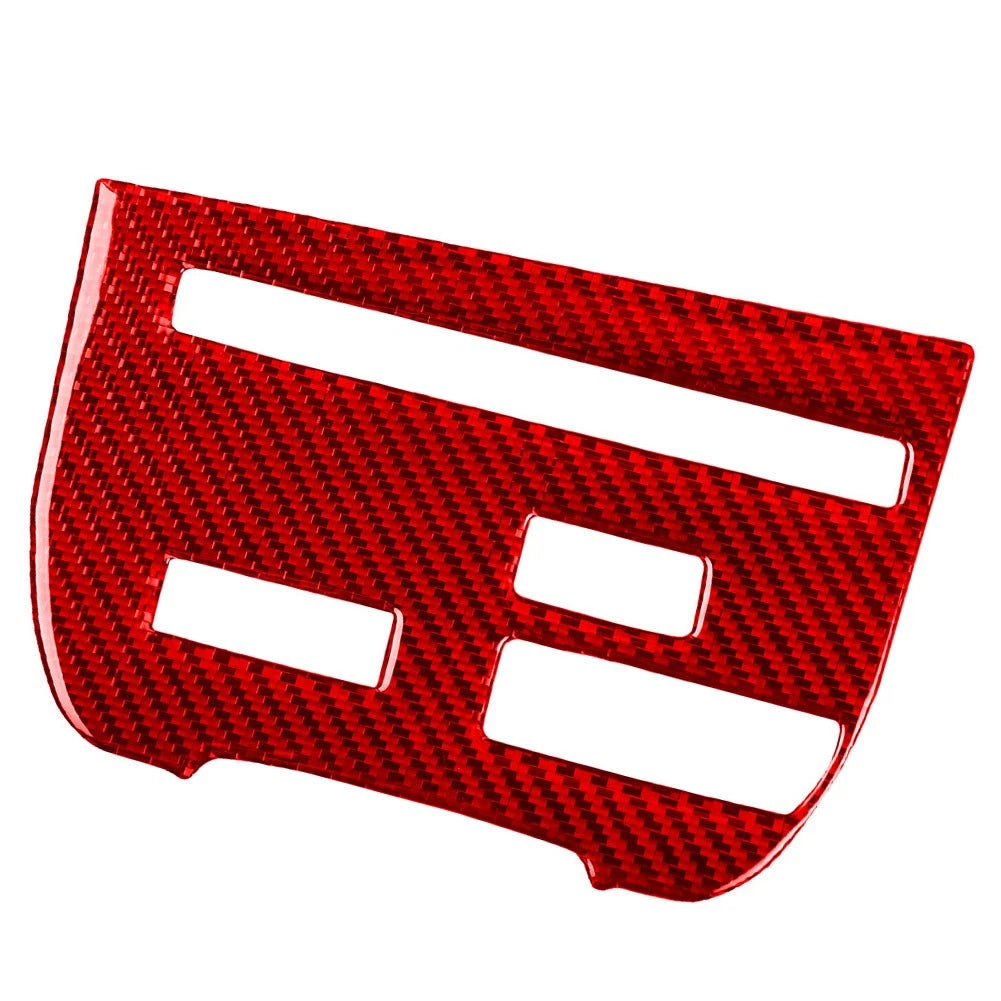 Central Console CD Panel Cover Trim for Nissan GTR R35 (2008–2016) Carbon Red RHD