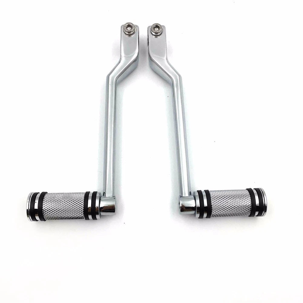 Chrome Heel Toe Shift Lever w/ Shifter Pegs for Harley Fat Boy (2000–2023)