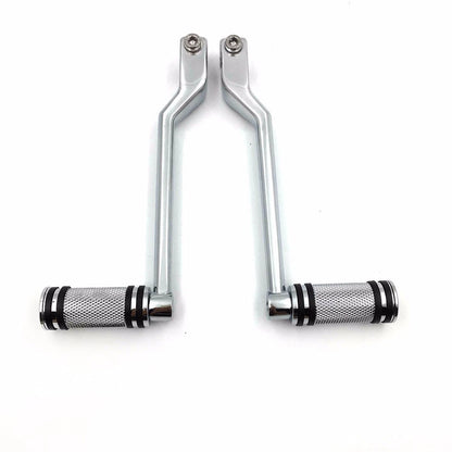 Chrome Heel Toe Shift Lever w/ Shifter Pegs for Harley Fat Boy (2000–2023)