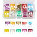 50PCS Color Coded Standard Car Fuses Kit for Easy Identification