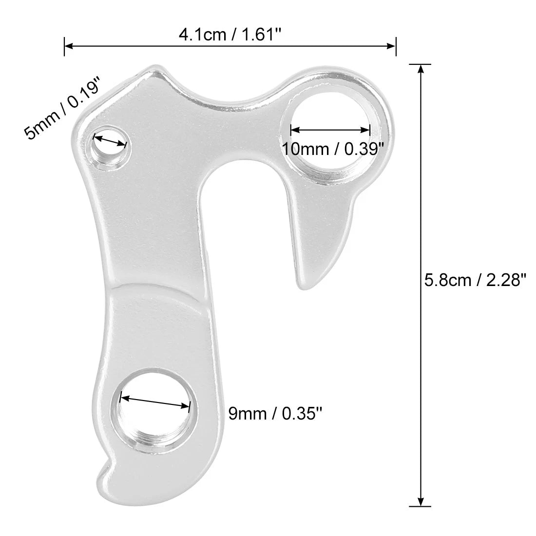 2PC Rear Derailleur Hanger Tail Hook Replacement for ATX Bike (—)
