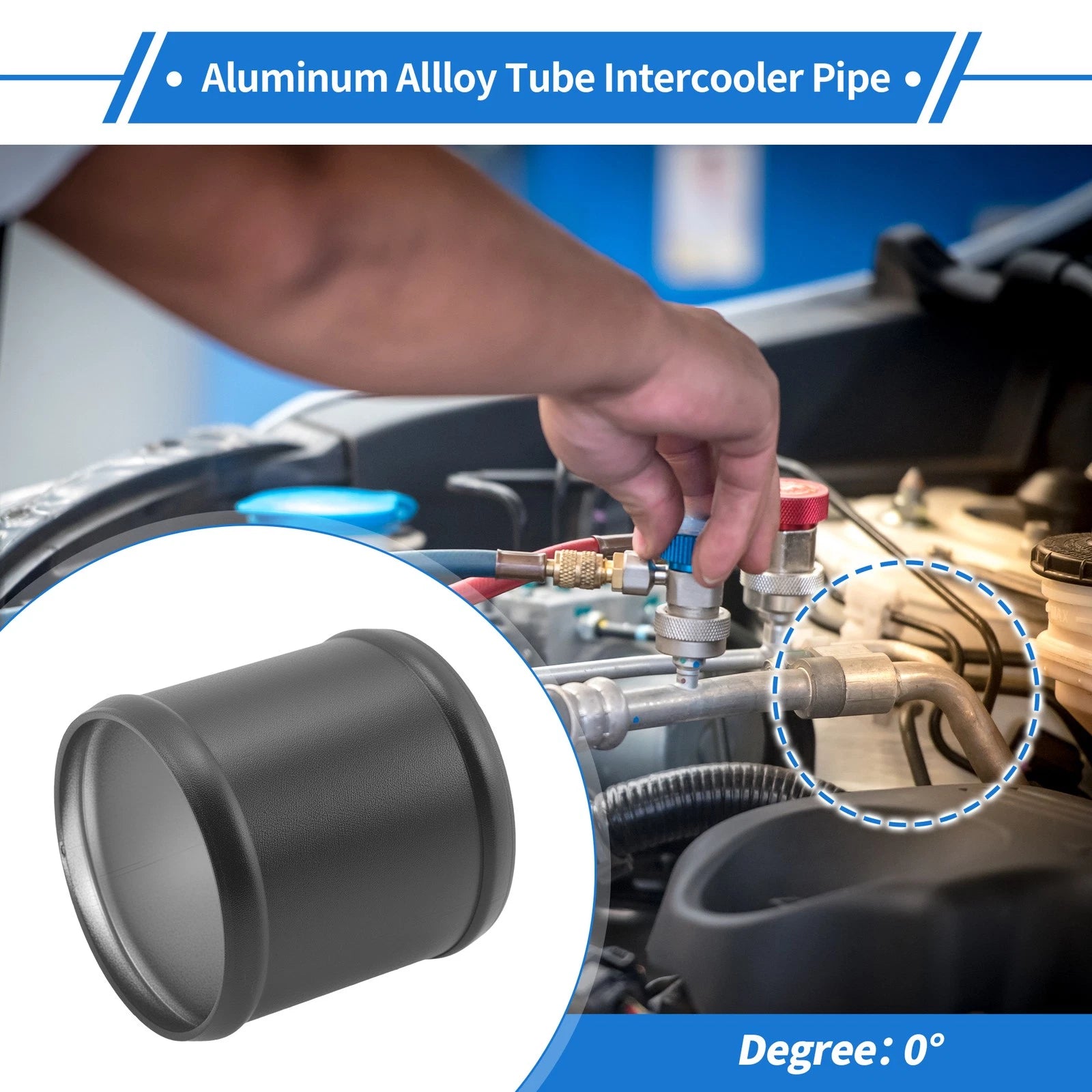 Intercooler Pipe 2.99" OD 3" Length 0.07" Thick for