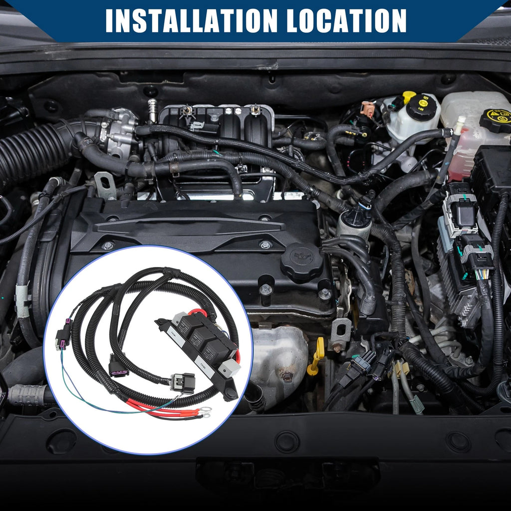Electric Fan Wire Harness Replacement for Chevy Silverado Suburban Tahoe (1999–2006)