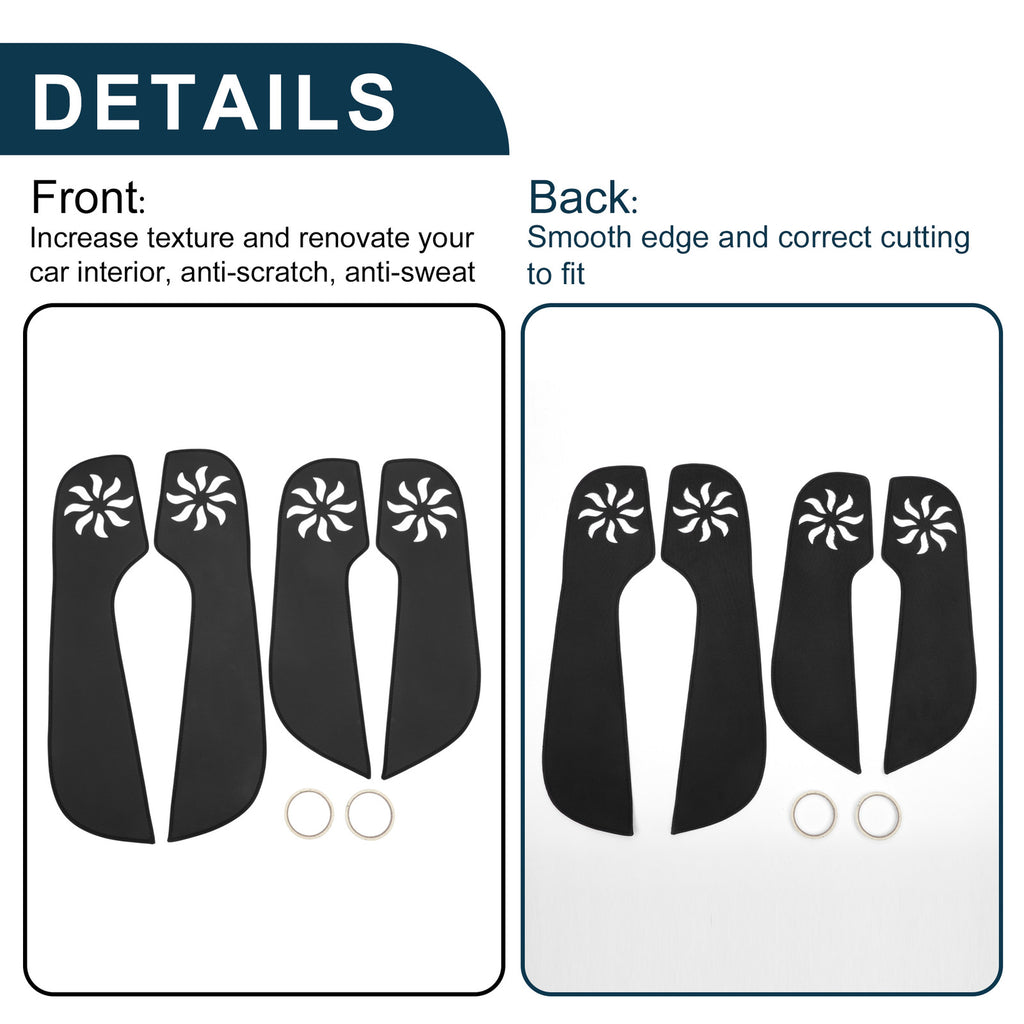 Car Door Anti Kick Pad Sticker Protector Set for Volkswagen Jetta (2013–2015)