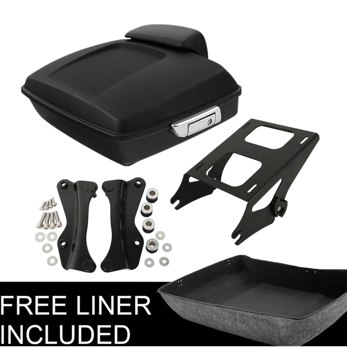 Trunk Mount Rack Docking Kit Pad for Harley Road Glide (2014–2023)