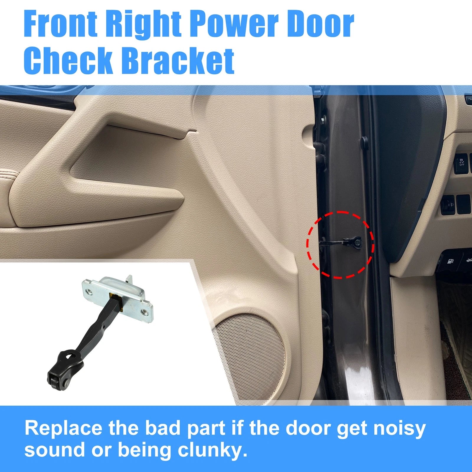 Front Right Door Hinge Check Stop Strap for Hyundai Accent (2011–2018)