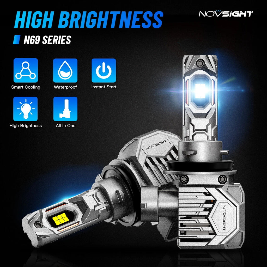H11 LED Headlight Bulbs Conversion Kit 30000LM 6500K 130W