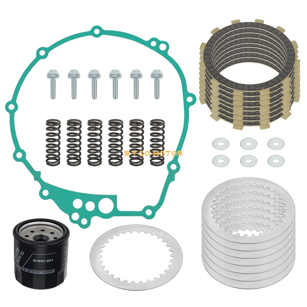 Clutch Friction Steel Plates Springs Gasket for Yamaha YZF-R6 (2003–2005)