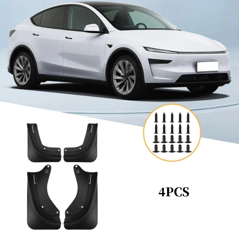 Model Y Mudflaps ABS Plastic Front And Rear Coverage Screws And Clips Included