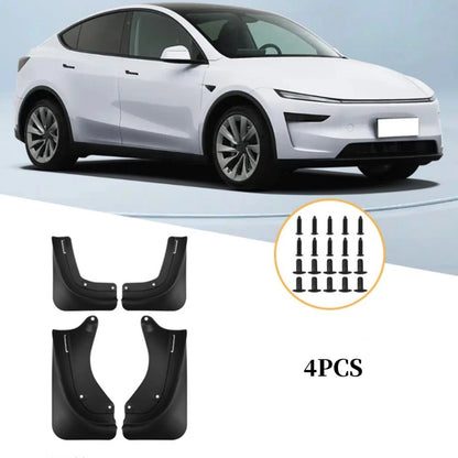 Model Y Mudflaps ABS Plastic Front And Rear Coverage Screws And Clips Included