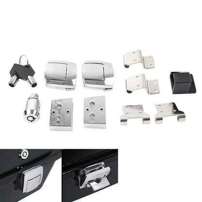 Tour Trunk Latches Hinges Lock for Harley Touring Electra Glide (1988–2013)